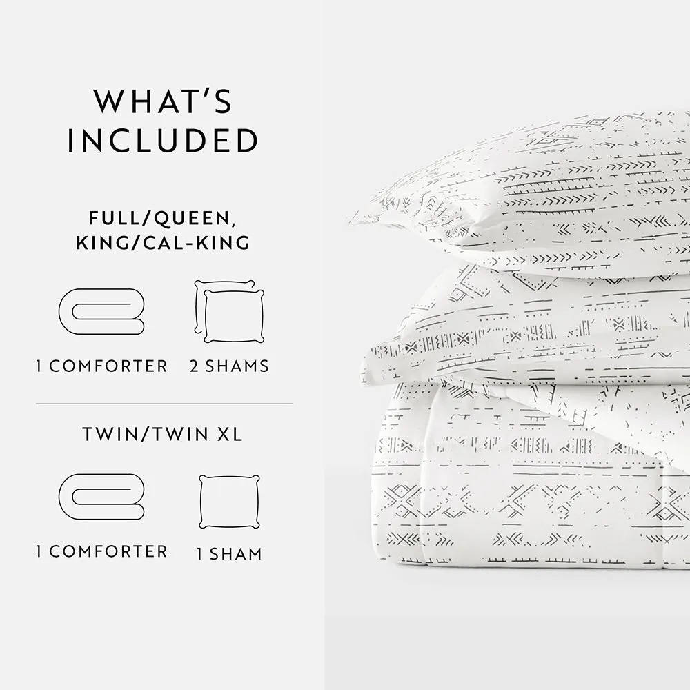 Patterned Down-Alternative Comforter Set (Sale)