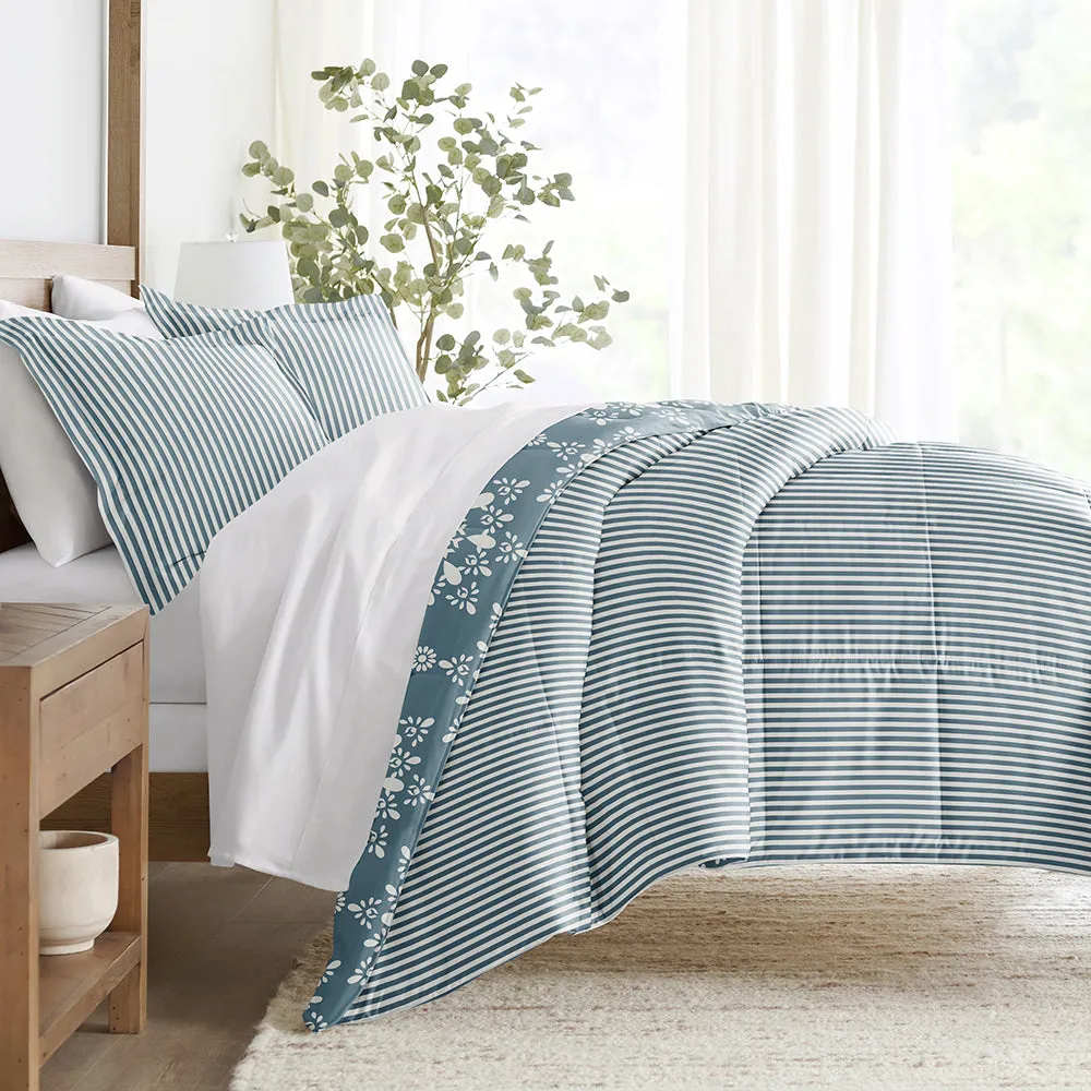 Patterned Down-Alternative Comforter Set (Sale)