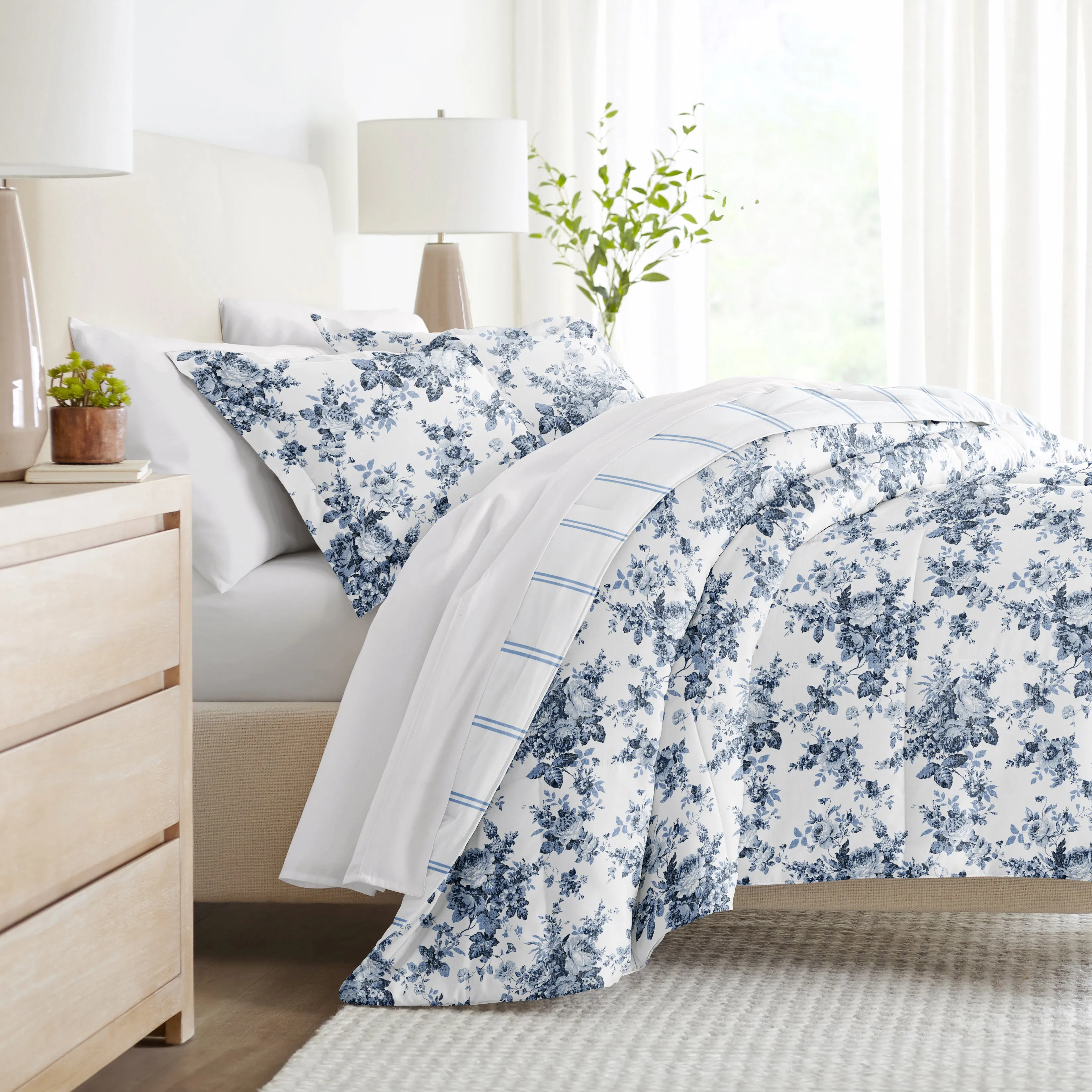 Patterned Down-Alternative Comforter Set (Sale)