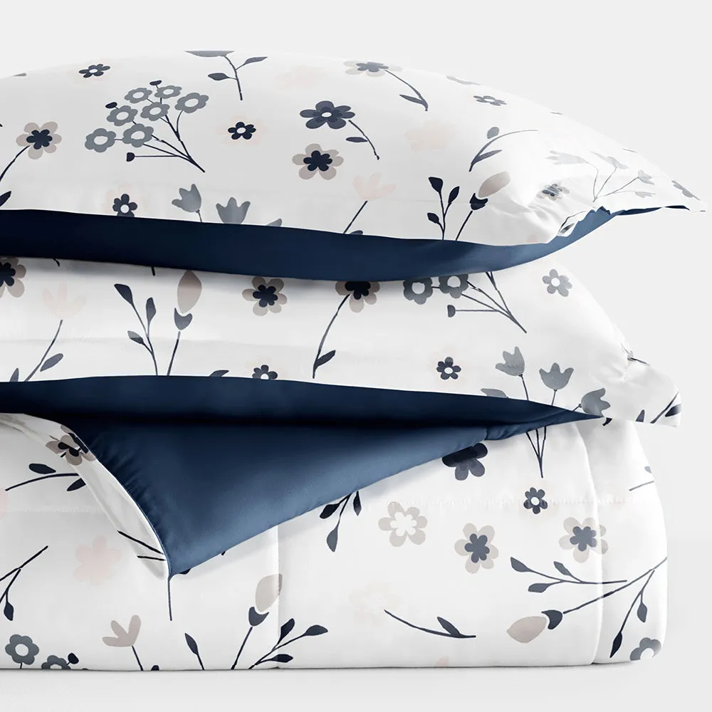 Patterned Down-Alternative Comforter Set (Sale)