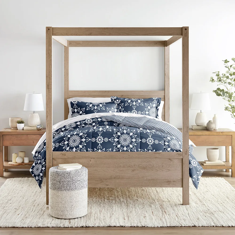 Patterned Down-Alternative Comforter Set (Sale)