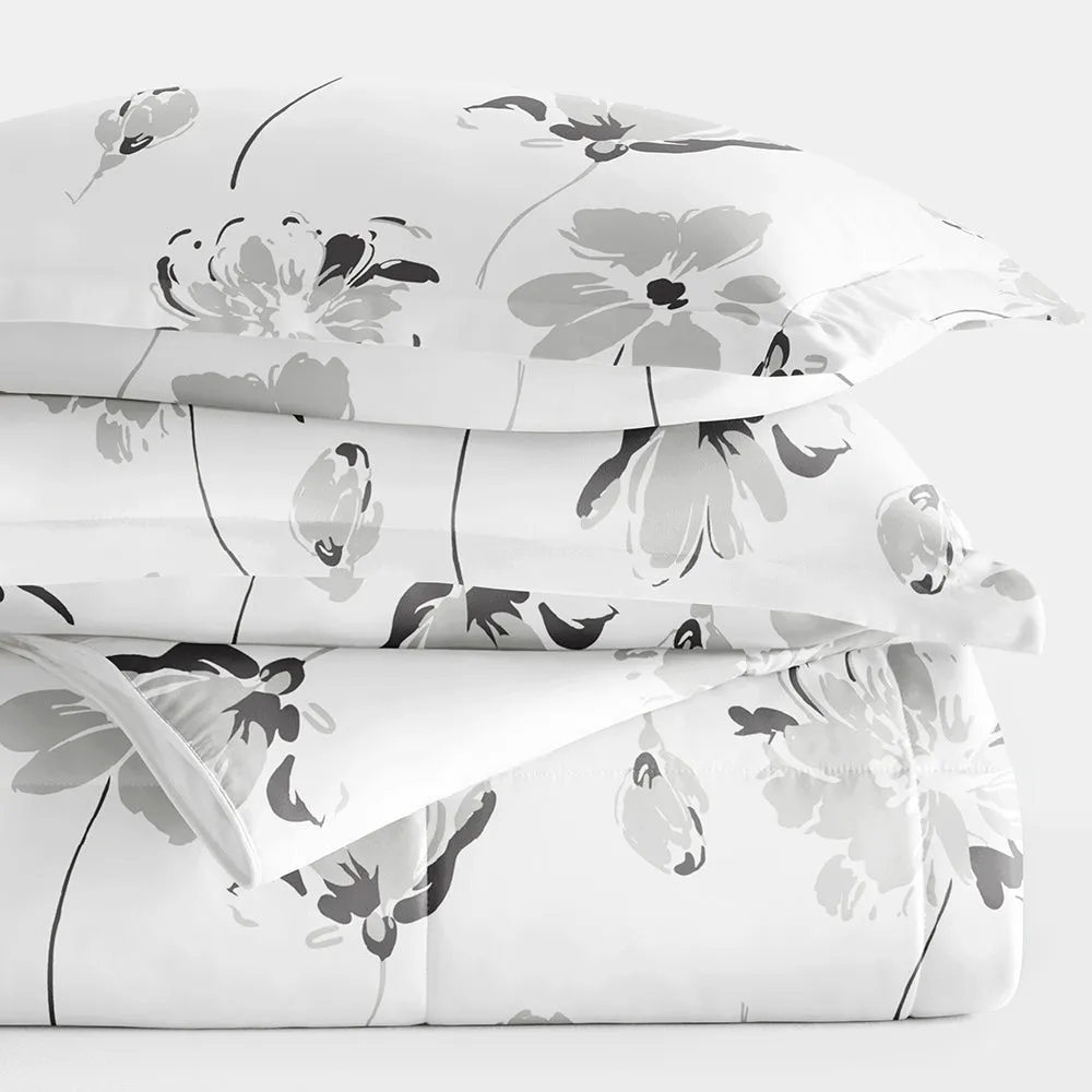 Patterned Down-Alternative Comforter Set (Sale)