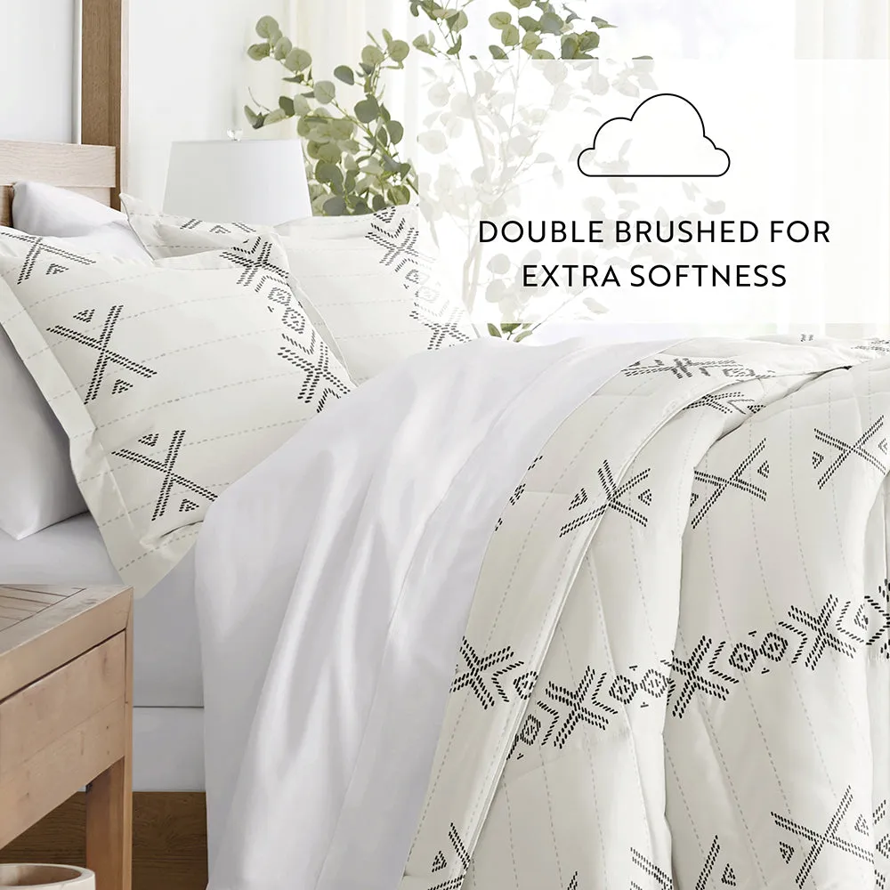 Patterned Down-Alternative Comforter Set (Sale)