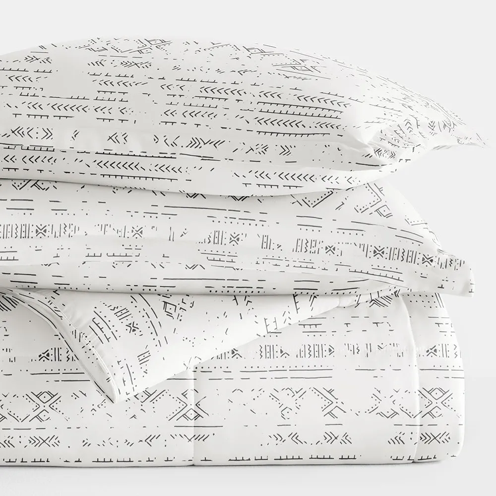 Patterned Down-Alternative Comforter Set (Sale)