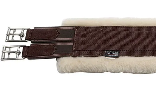 Perri's Nylon Fleece Lined Girth, Brown