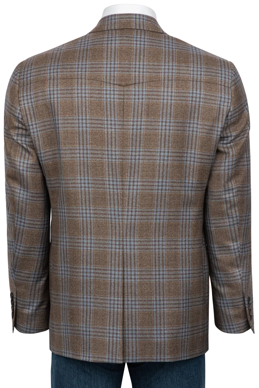 Pinto Ranch Gray Plaid Sport Coat