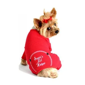 Red Santa's Lil Helper Dog Pajama