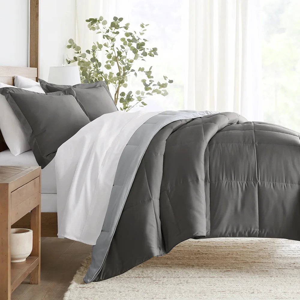 Reversible Down-Alternative Comforter Set Sale