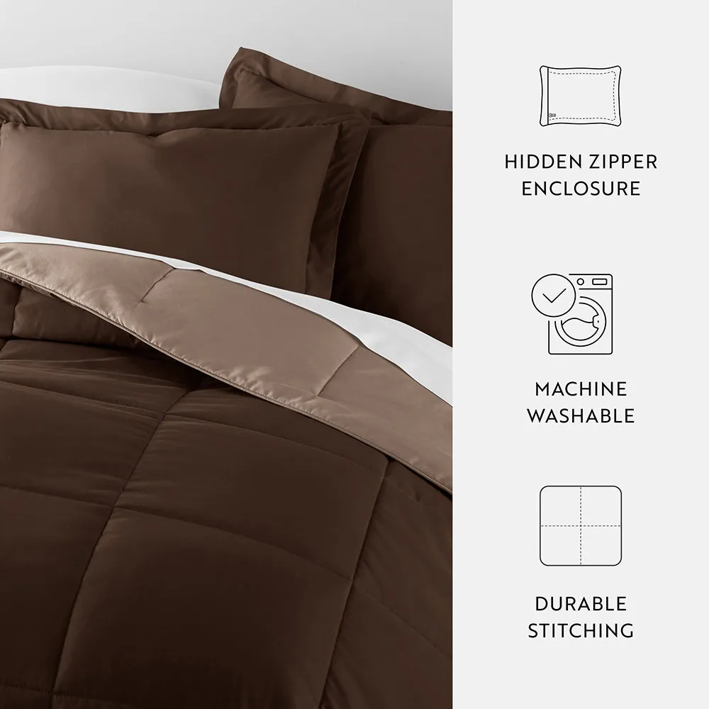 Reversible Down-Alternative Comforter Set Sale