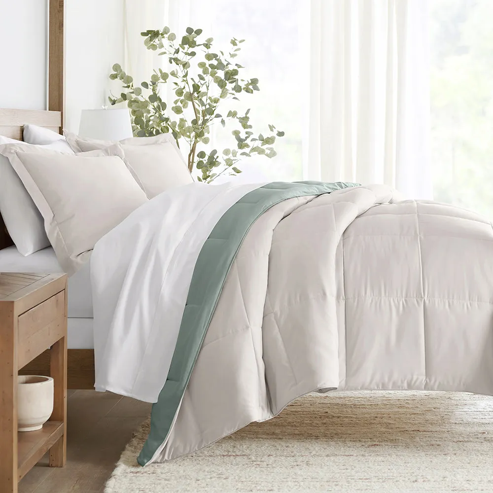 Reversible Down-Alternative Comforter Set (Sale)