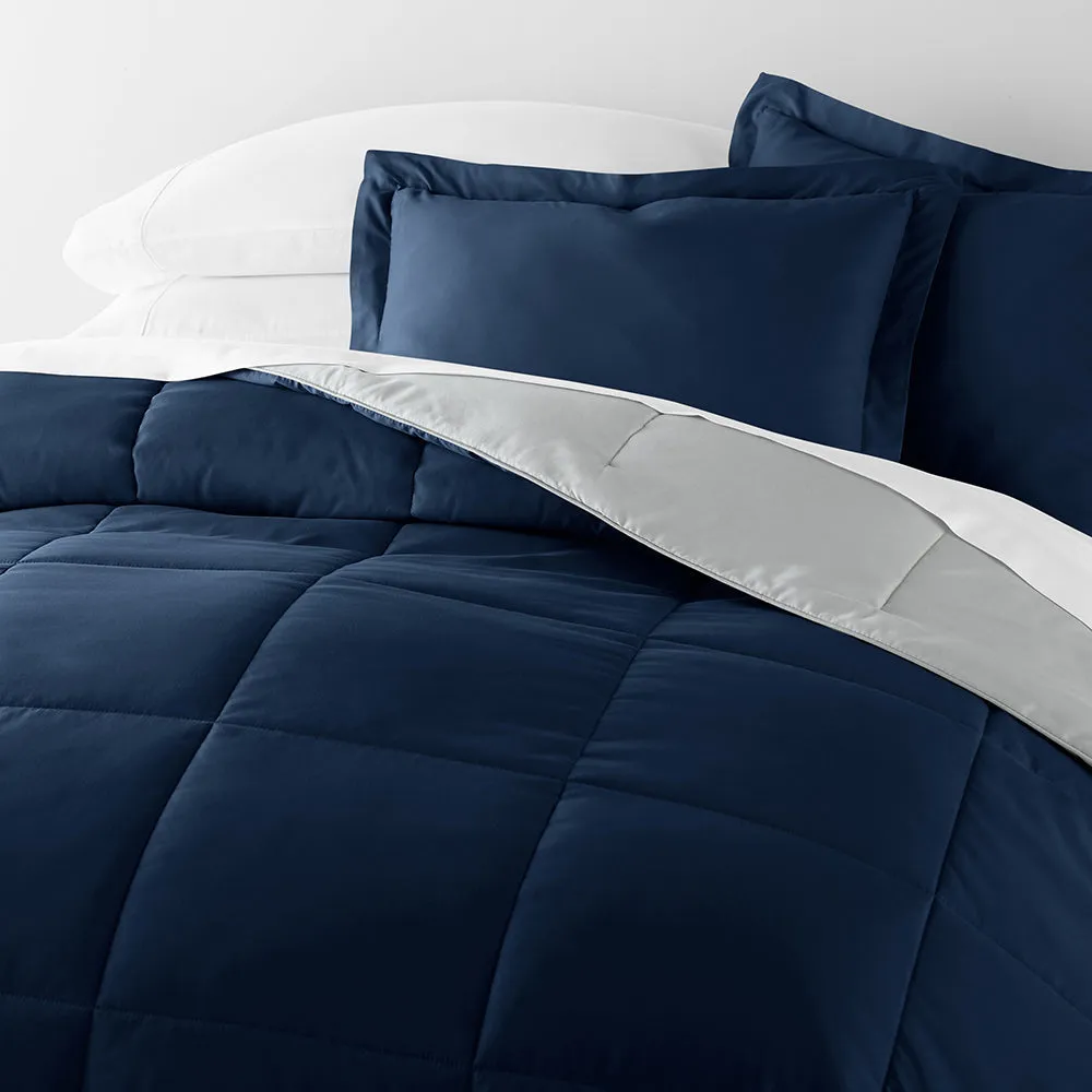 Reversible Down-Alternative Comforter Set Sale