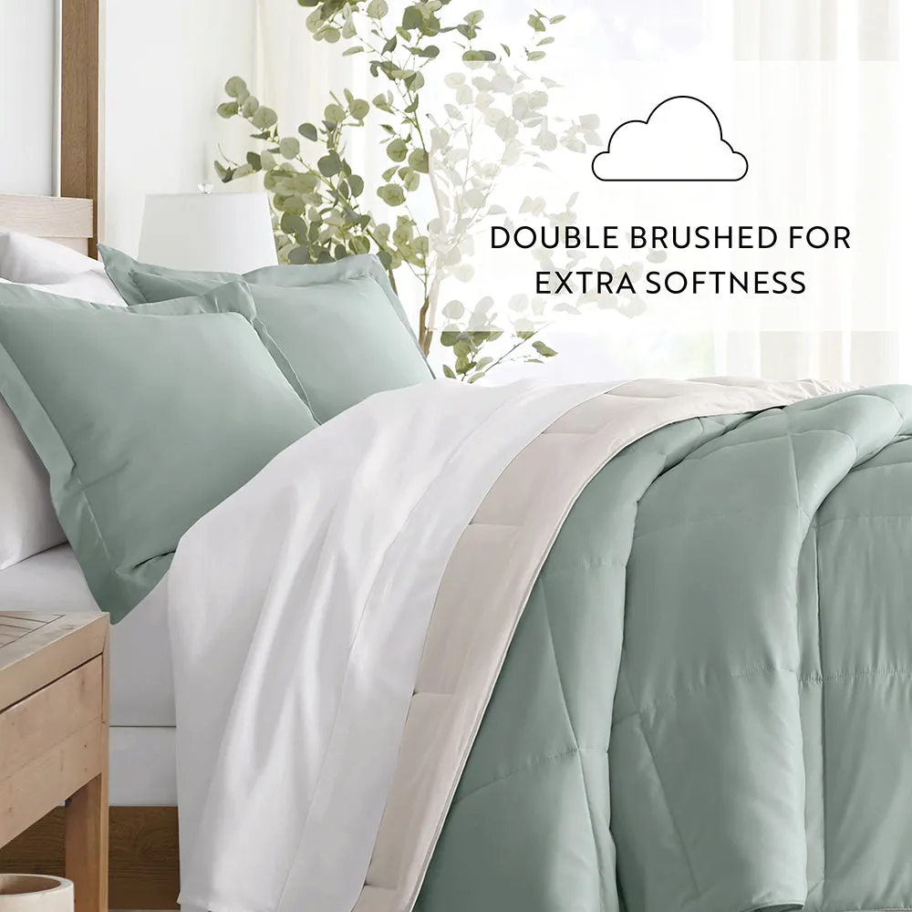 Reversible Down-Alternative Comforter Set Sale