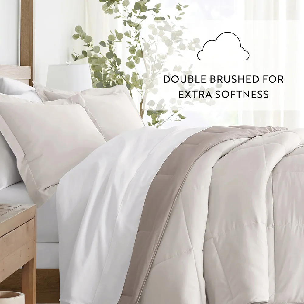 Reversible Down-Alternative Comforter Set Sale