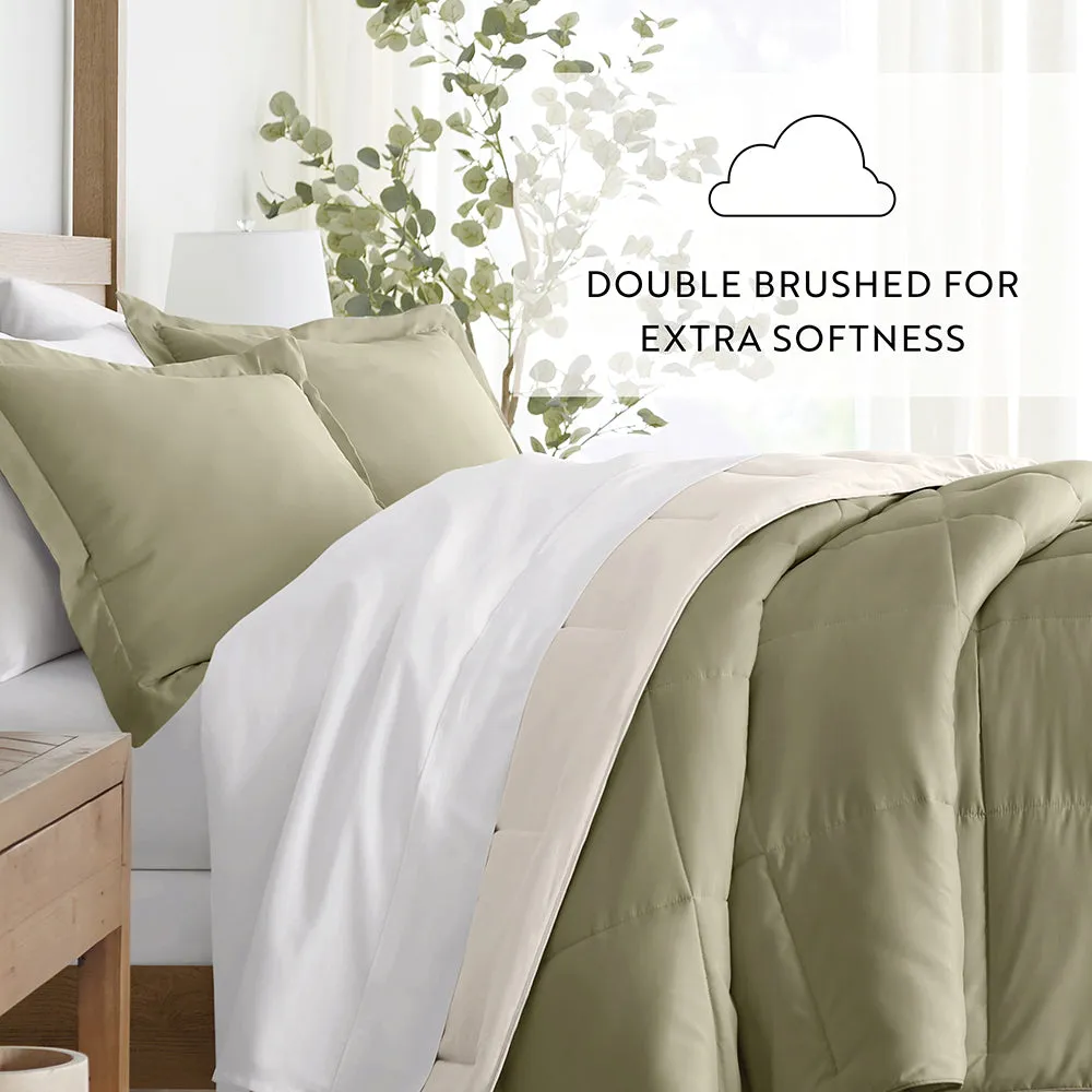 Reversible Down-Alternative Comforter Set Sale