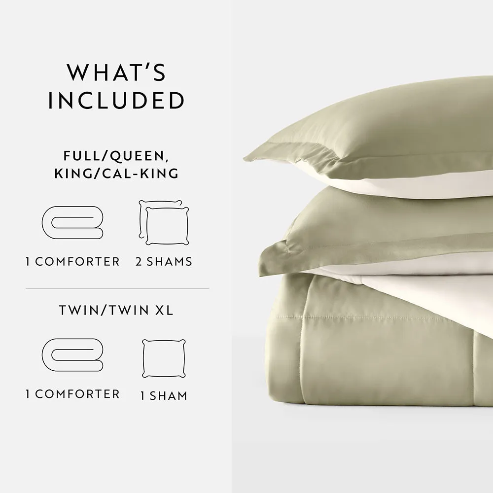 Reversible Down-Alternative Comforter Set Sale