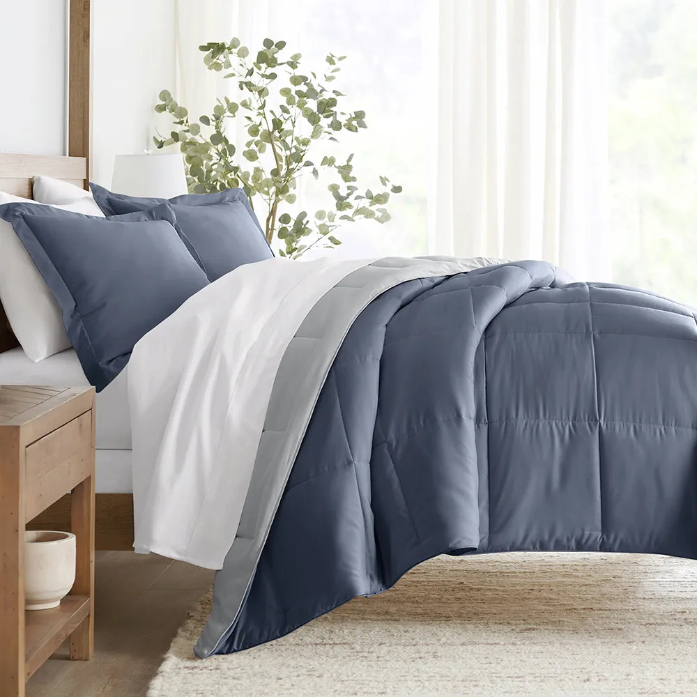 Reversible Down-Alternative Comforter Set Sale