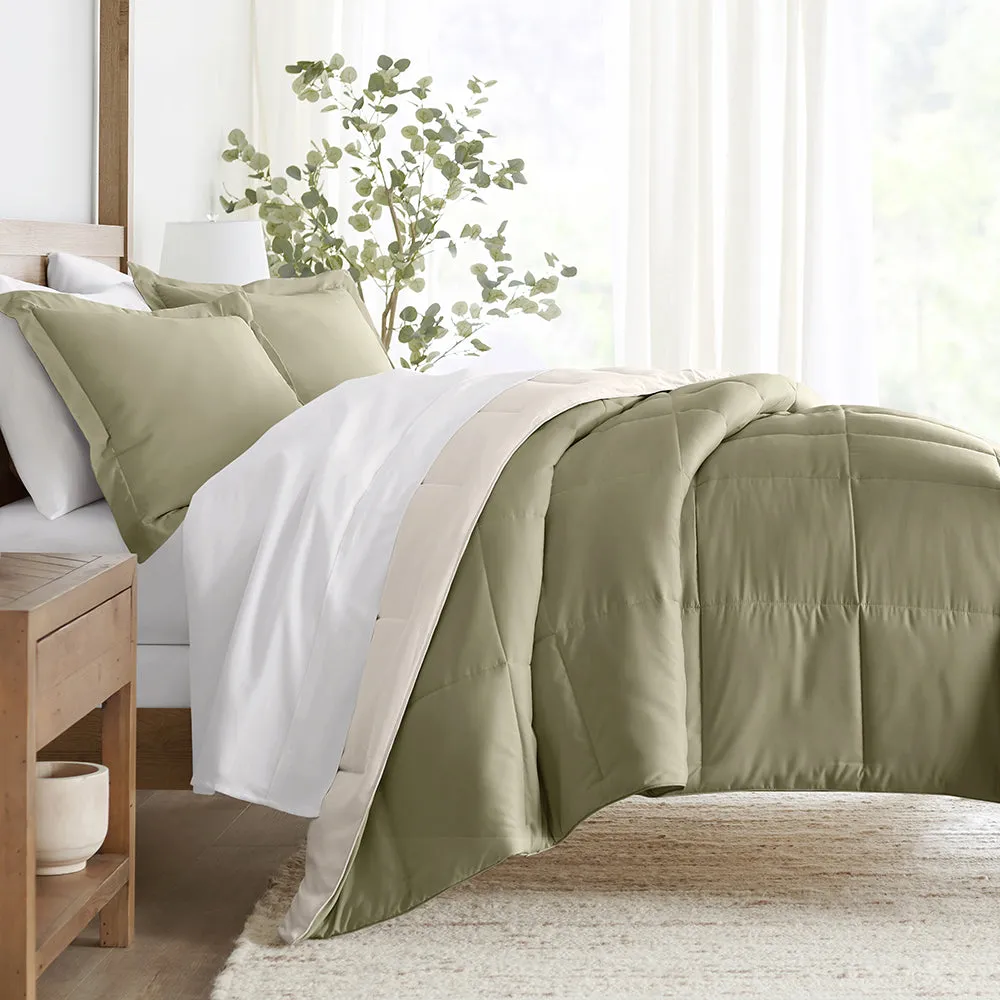 Reversible Down-Alternative Comforter Set (Sale)