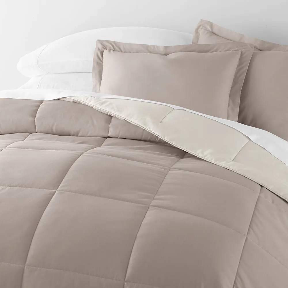 Reversible Down-Alternative Comforter Set Sale