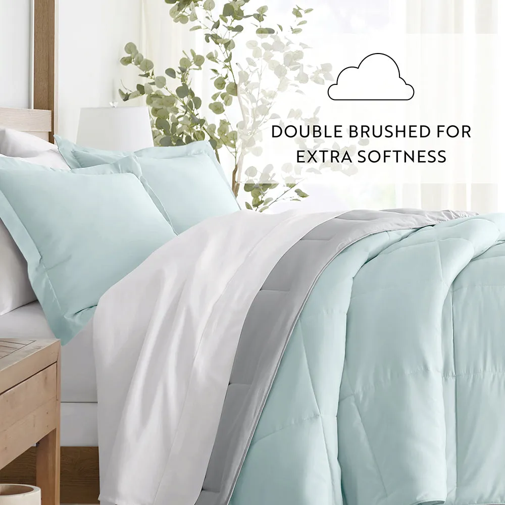 Reversible Down-Alternative Comforter Set Sale