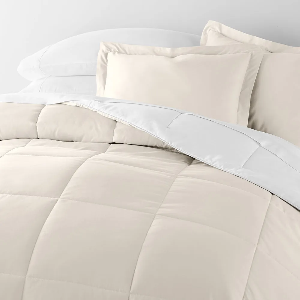 Reversible Down-Alternative Comforter Set Sale