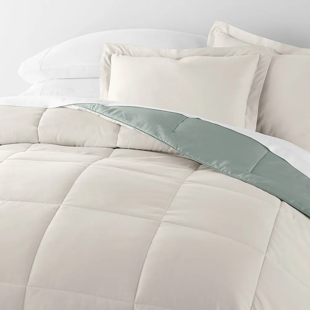 Reversible Down-Alternative Comforter Set Sale