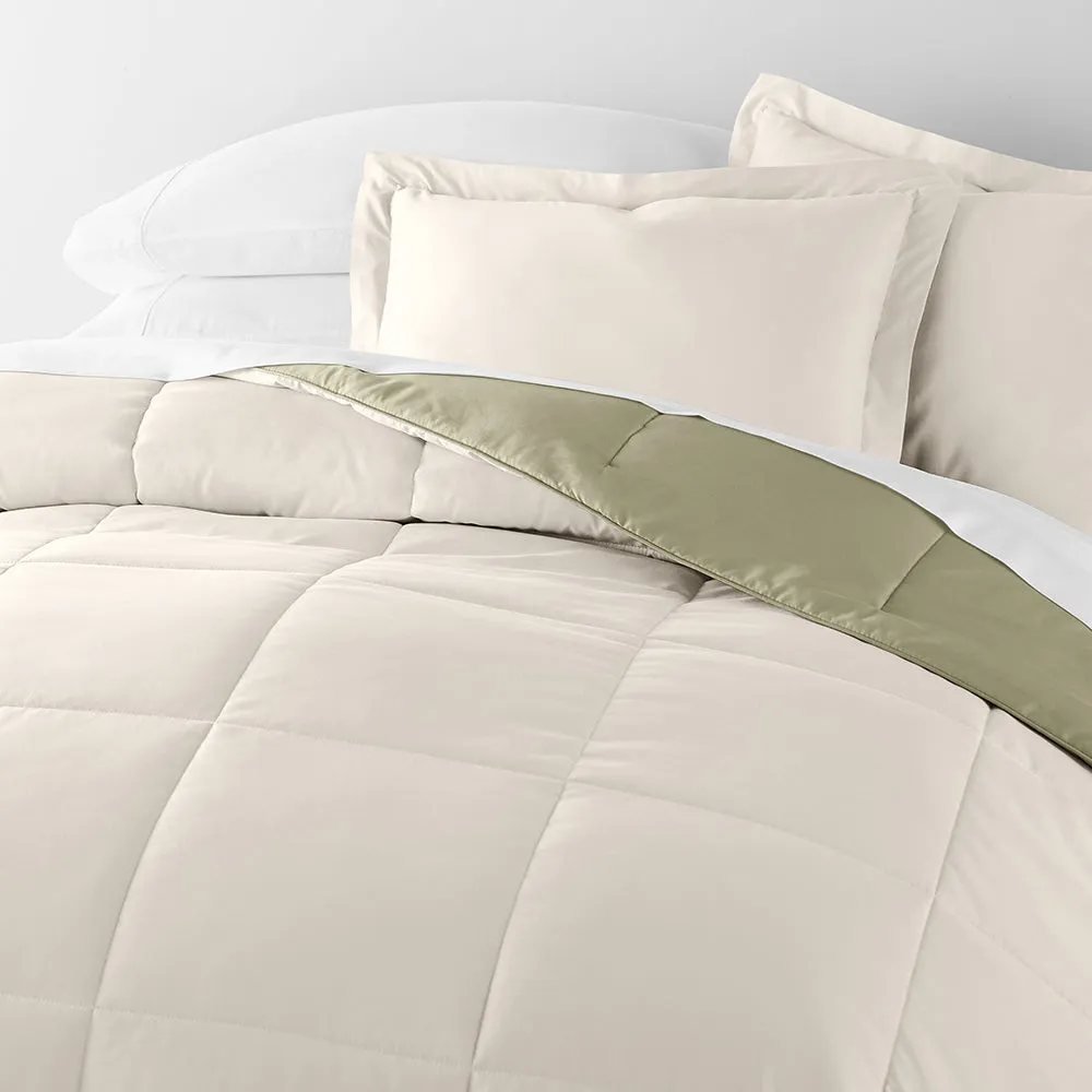 Reversible Down-Alternative Comforter Set (Sale)