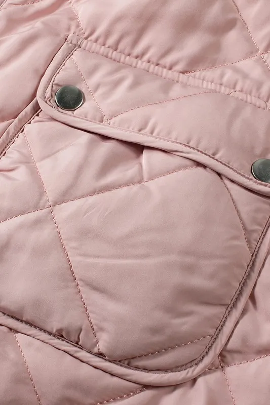 Reversible Fleece Lined Vest Pink