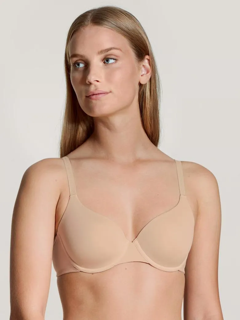 Sensitive lightly padded underwire bra