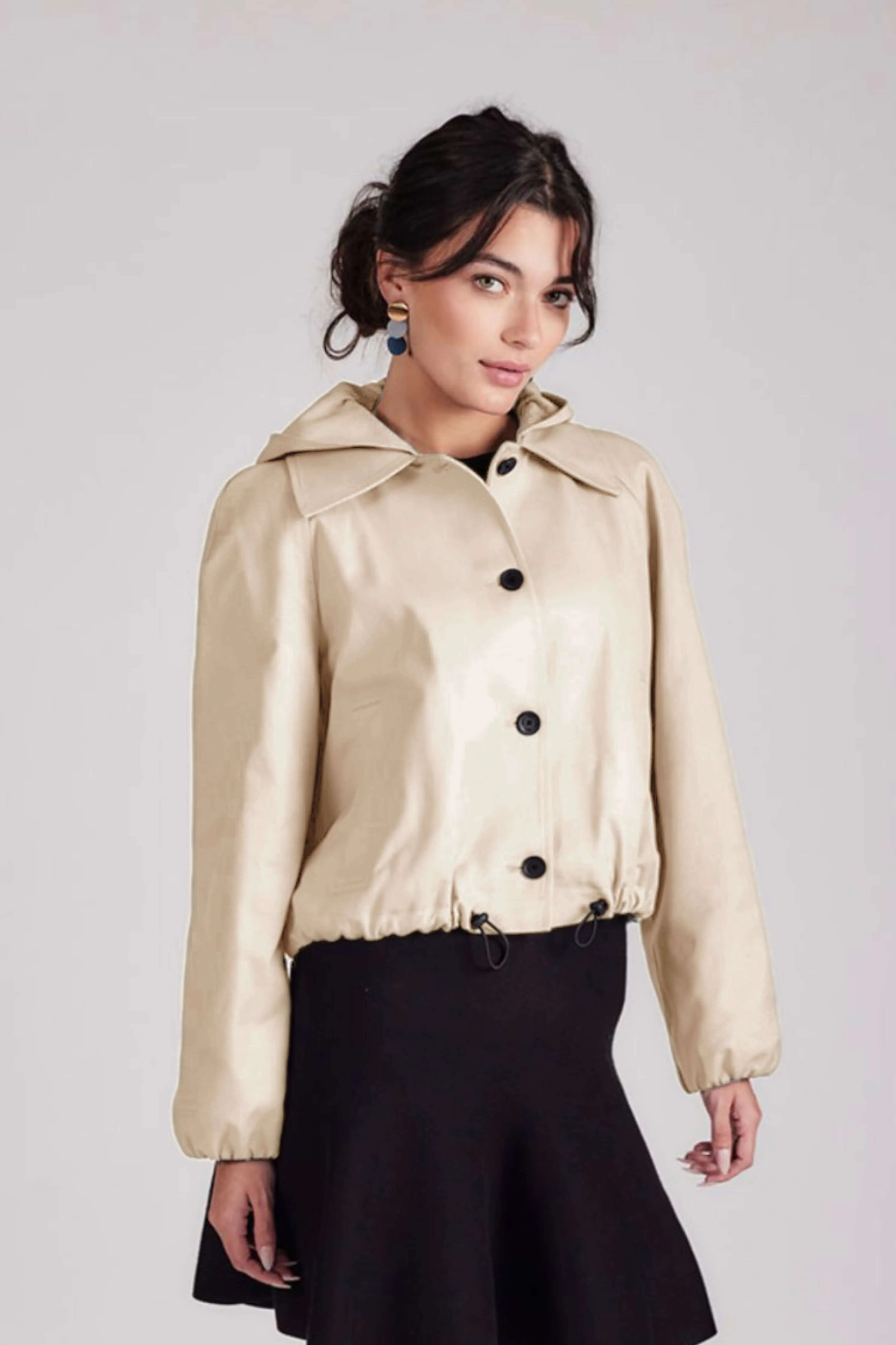 SHORT TRENCH COAT