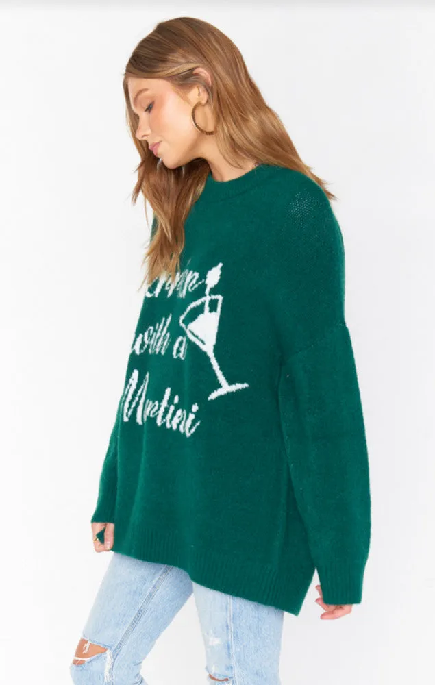 Show Me Your Mumu Classic Crewneck Sweater in Martini