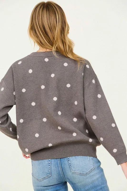 Soft Touch Polka Dot Sweater