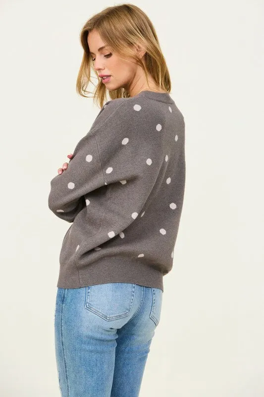 Soft Touch Polka Dot Sweater