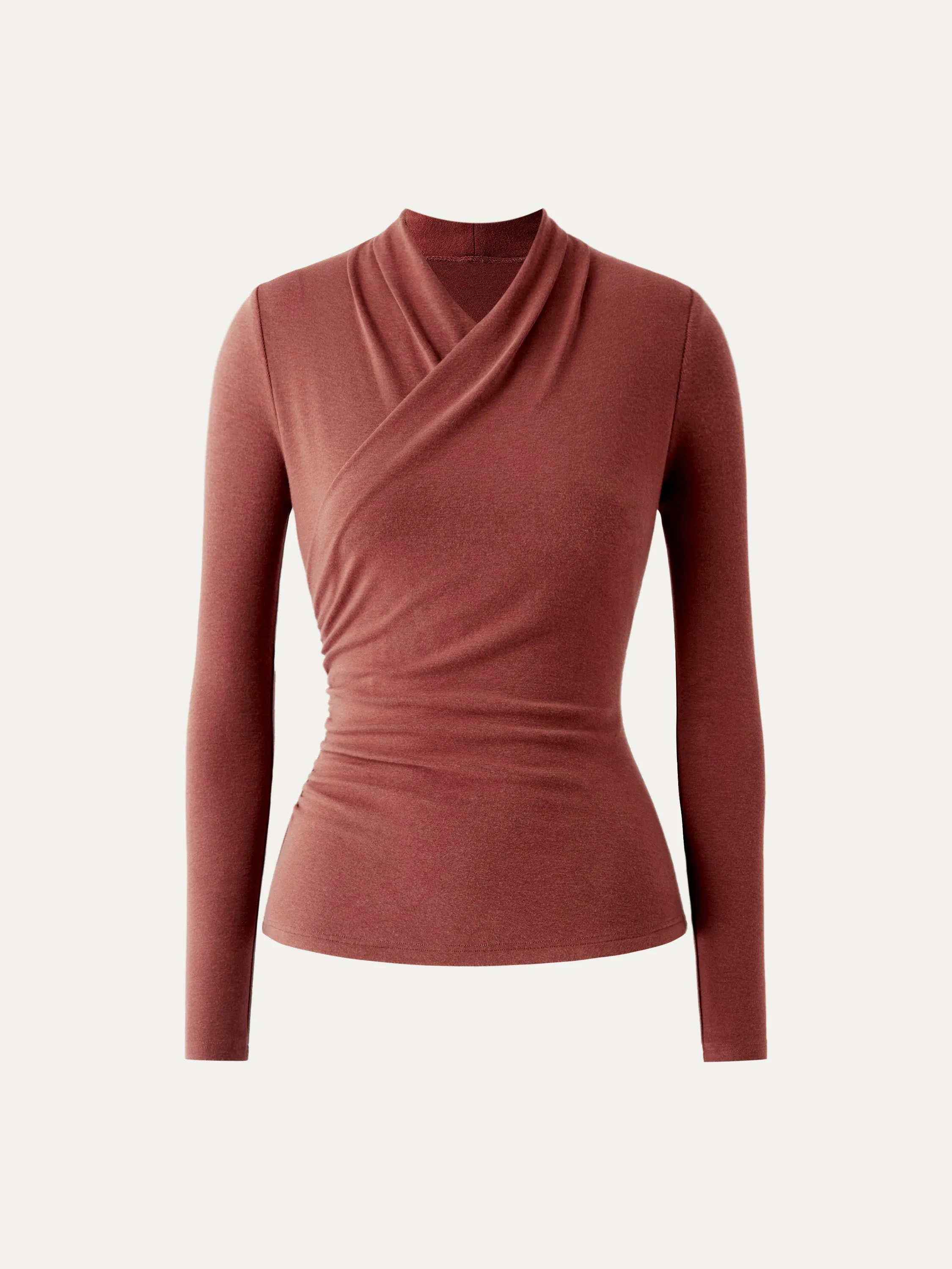 Surplice Long Sleeve Top