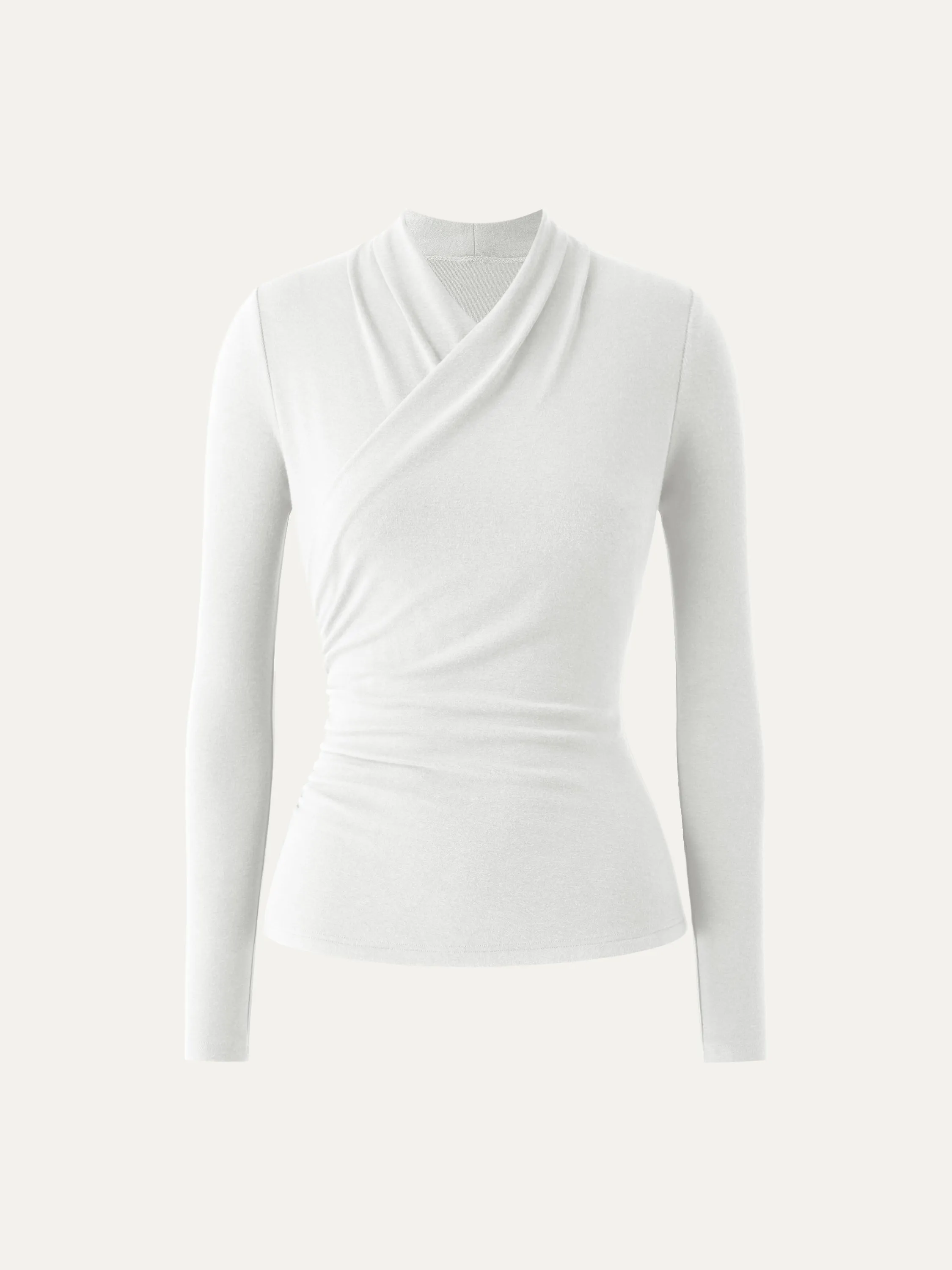 Surplice Long Sleeve Top