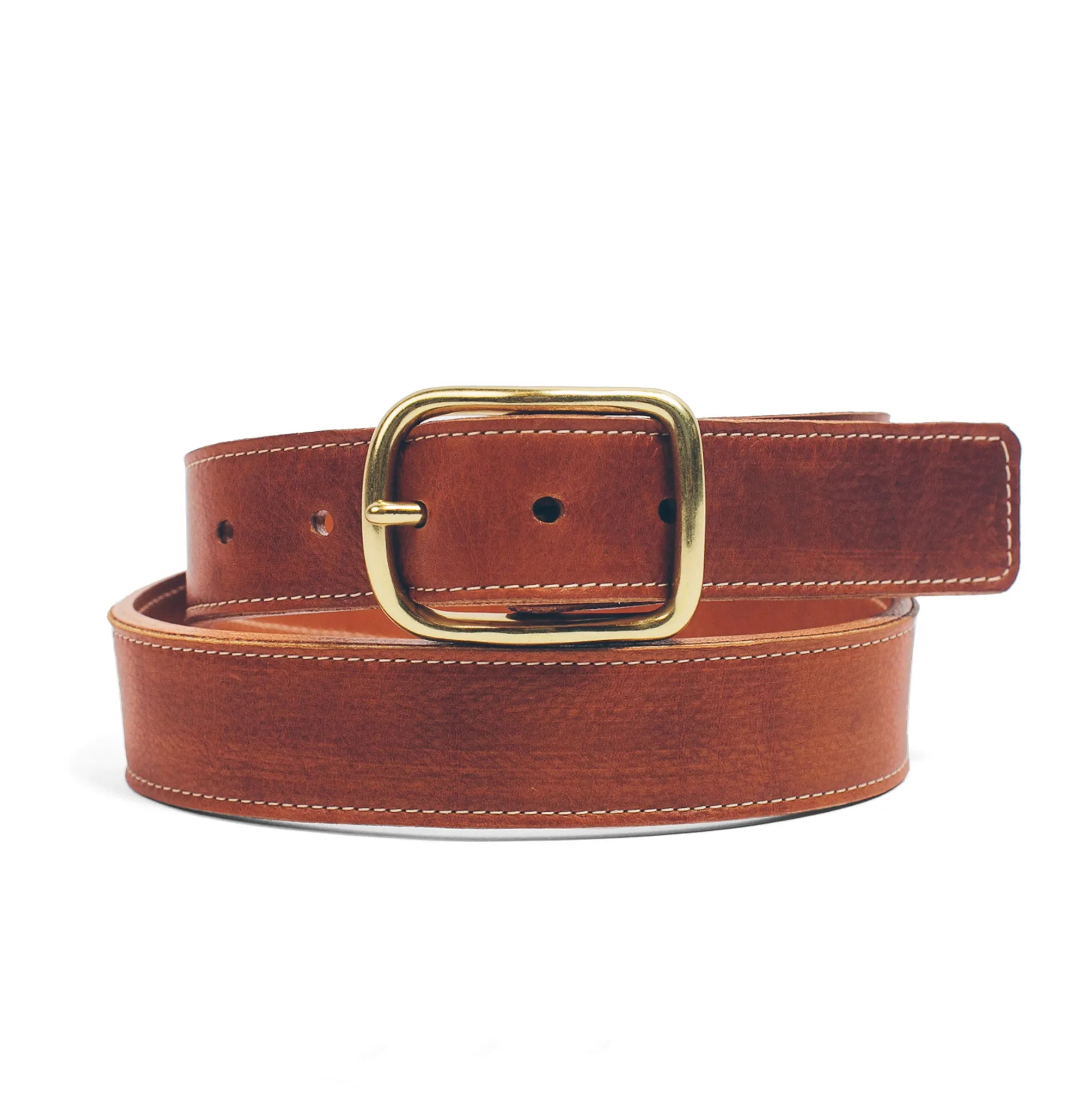 The Double Belt in Whiskey Steerhide