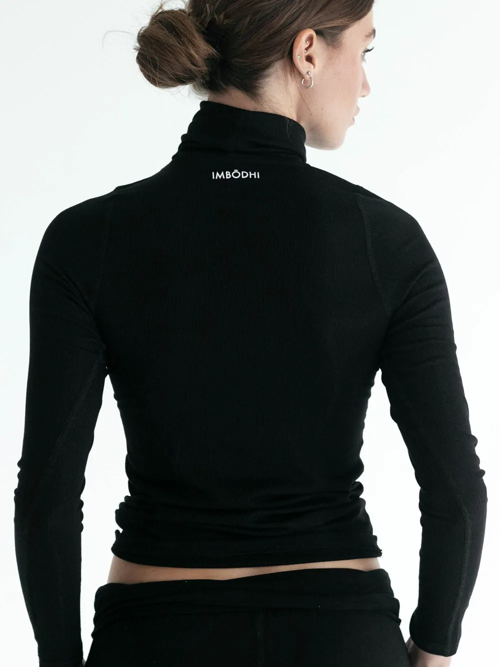 Turtleneck, Ribbed Black