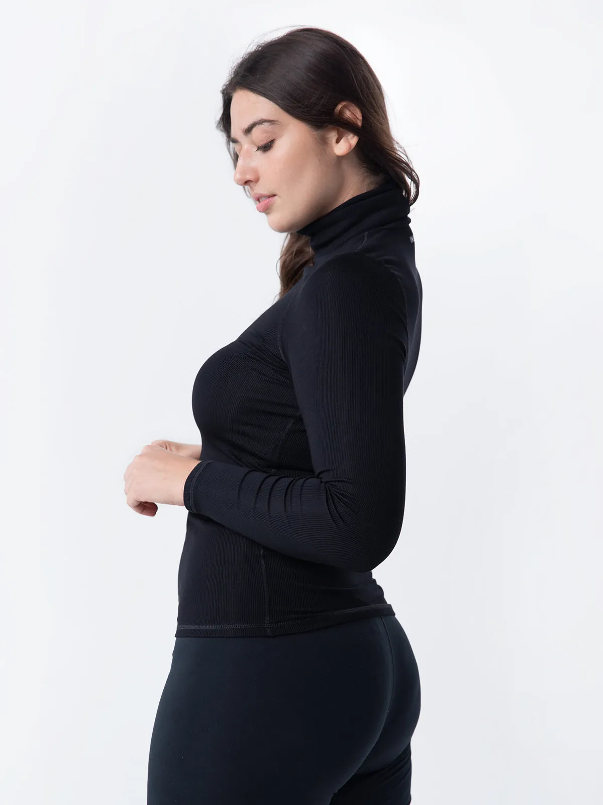 Turtleneck, Ribbed Black