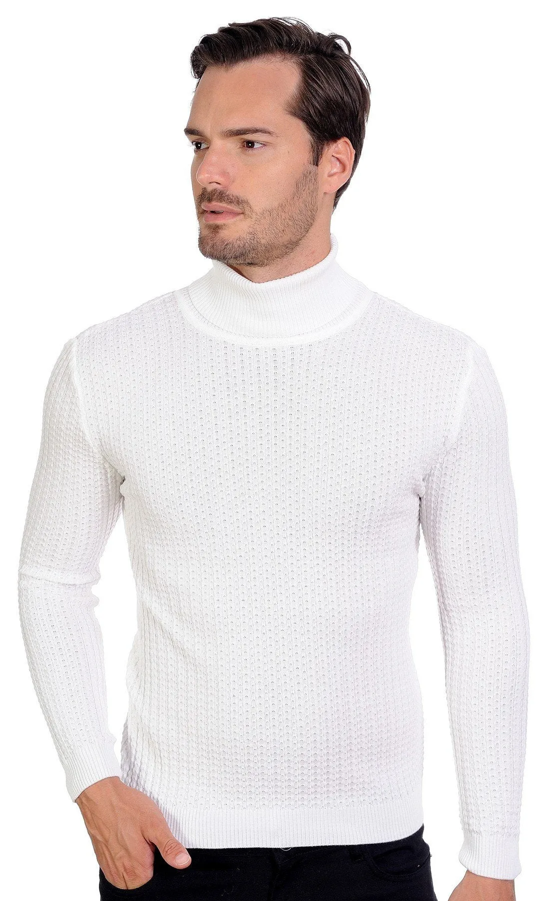 White Turtleneck