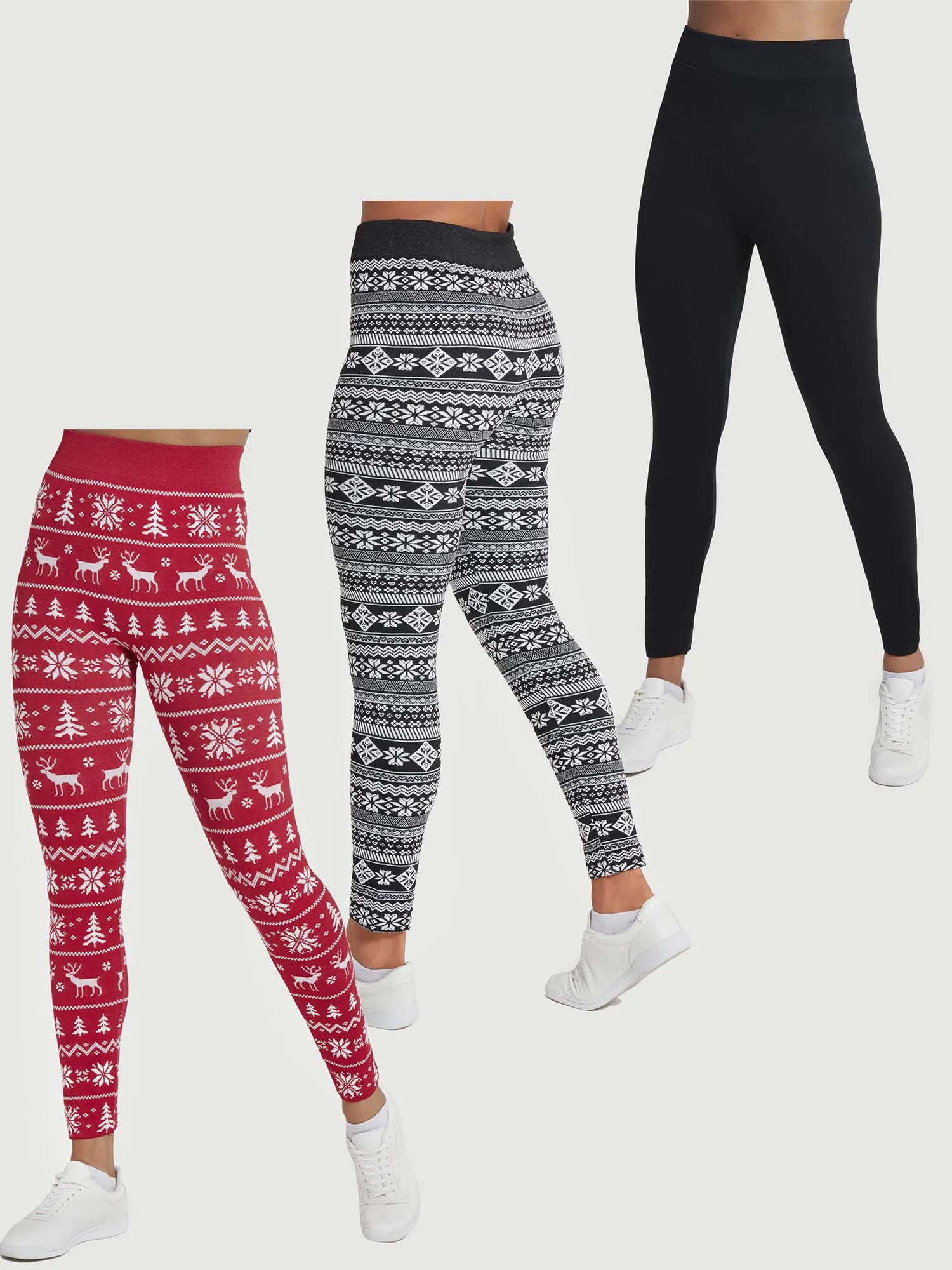 Women's fleece lined thermal Legging (3 Pack)