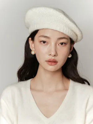 Wool Mohair Beret HL4173